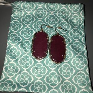 “Danielle” Kendra Scott in Maroon Jade